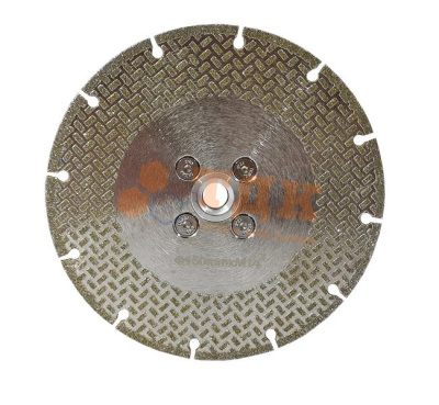  Диск гальванический JJD тип "Кобра" D150mm (двухсторонний) с фланцем М-14