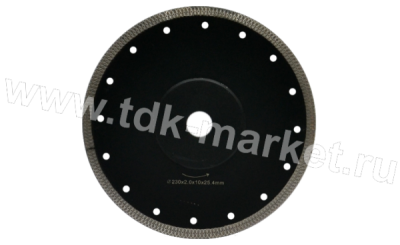 JJD тонкий турбо X керамогранит усилен.корп. 230*10*2.0*25,4mm