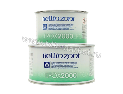 Клей для камня EPOX2000 (А+Б) бесцветный густой 1,5 кг