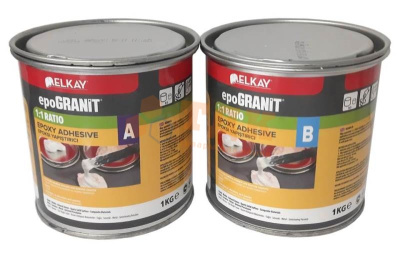 Клей эпоксидный ELKAY epoGRANIT 1:1 RATIO Epoxy Adhesive Beige EG2001 (бежевый/густой) 1,0+1,0 кг