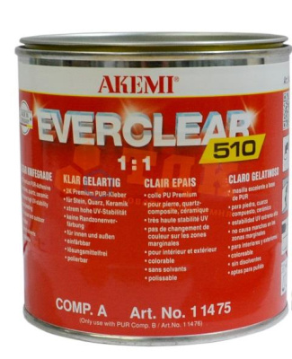 Мраморная шпатлевка EVERCLEAR 510 густая прозр.1080г.