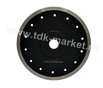 JJD тонкий турбо X керамогранит усилен.корп. 200*10*1.7*25,4mm