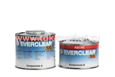 11424 Мраморная шпатлевка EVERCLEAR 100 жидкая прозр.900 г.
