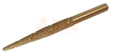 Фреза по мрамору JJD конус, CZ12.4-100 L160 цанга 12 мм.