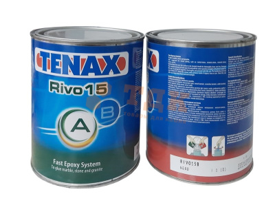 Эпоксидный клей RIVO-15 (A+B 1/1) Black (3 кг) TENAX