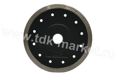 JJD тонкий турбо X керамогранит усилен.корп. 150*10*1.6*22.23 mm