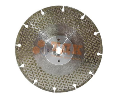  Диск гальванический JJD тип "Кобра" D150mm (двухсторонний) с фланцем М-14