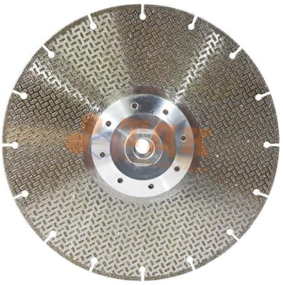  Диск гальванический JJD тип "Кобра" D230mm (двухсторонний) с фланцем М-14