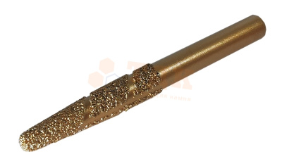 Фреза по мрамору JJD конус, CZ12.8-60 L120 цанга 12 мм.